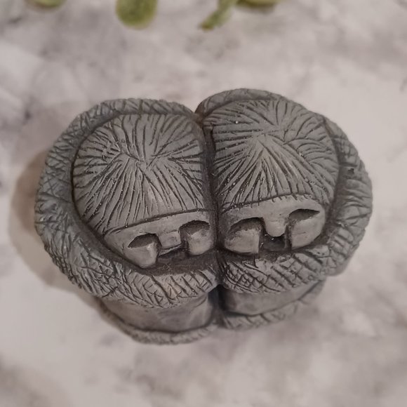 Glacial Ice Age Sculptures Singing Twins Kids Vintage ACE Alaska - Hand Crafted - Picture 2 of 5